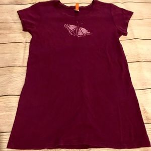 Lucy cotton butterfly t-shirt. Magenta. Size M.